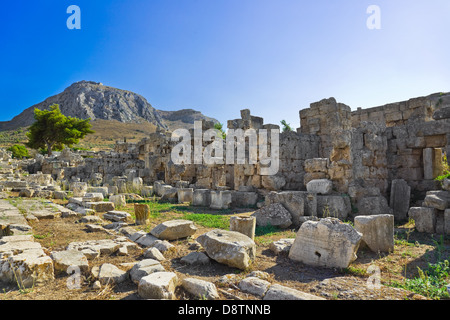 Ruinen in Korinth, Griechenland Stockfoto