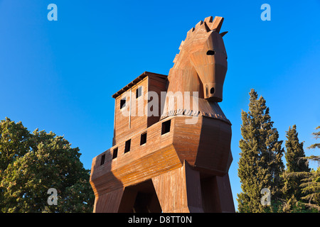 Trojanisches Pferd - Troja Türkei Stockfoto