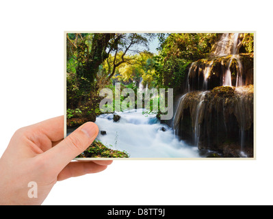 Antalya Türkei Fotografie in der hand Stockfoto