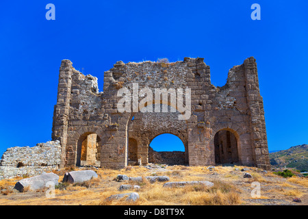 Ruinen von Aspendos in Antalya, Türkei Stockfoto