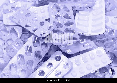 Pille leer Blister Stockfoto