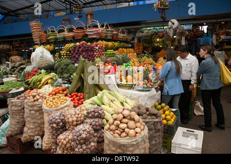 Paloquemao Lebensmittel-Markt, Bogota, Kolumbien Stockfoto
