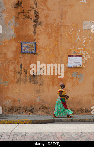 Plaza Santo Domingo, Cartagena, Kolumbien Stockfoto