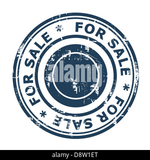Für Verkauf Konzept Stempel isoliert auf einem weißen Hintergrund. Stockfoto