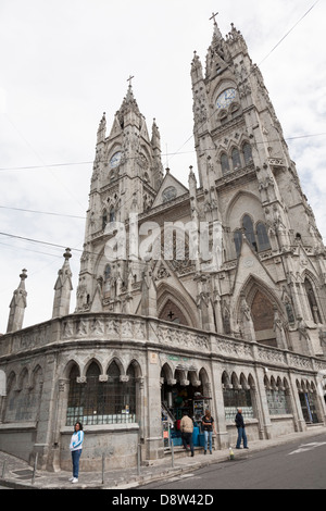 Basilika del Voto Nacional, Quito, Altstadt, Ecuador Stockfoto