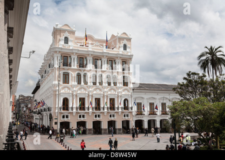 Hotel Grand Plaza, Plaza De La Independencia, Quito, Altstadt, Ecuador Stockfoto