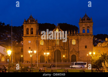 Kathedrale, Plaza de Armas, Cuzco, Peru Stockfoto