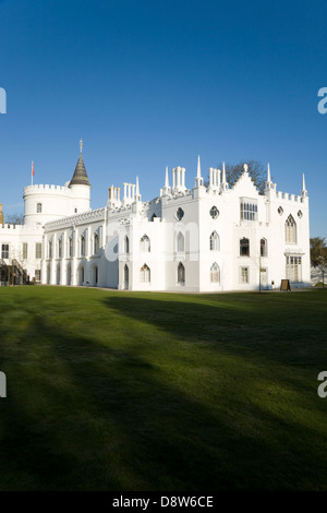 Exterieur der Strawberry Hill House, Saint Marys University, Twickenham. Middlesex. UK., nach der Restaurierung mit Lotterie Finanzierung. Stockfoto