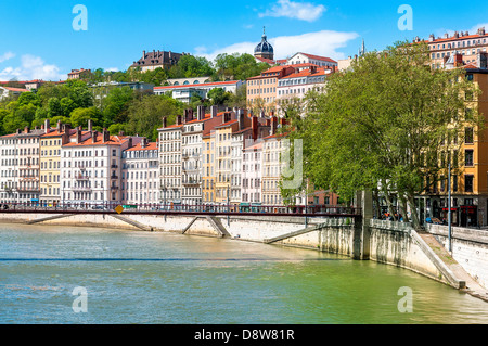 Teil der Stadt von Lyon, Frankreich Stockfoto