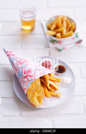 Fish &amp; chips Stockfoto