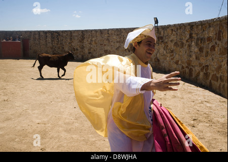 Stierkampf Durin Bachelorette und Bachelor Parteien in Madrid, Spanien. Stockfoto