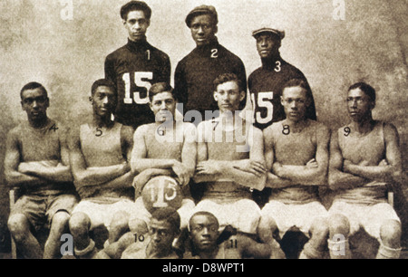 Das Tuskegee Institute (heute Universität) von Alabama All-schwarze Herren-Basketball-Team, 1910 Stockfoto