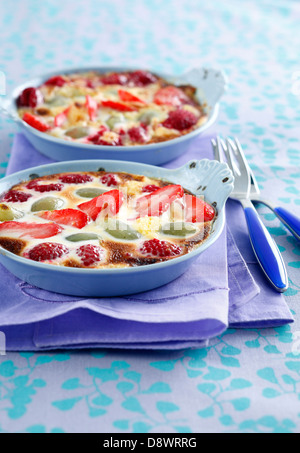 Obst-Zabaione Stockfoto