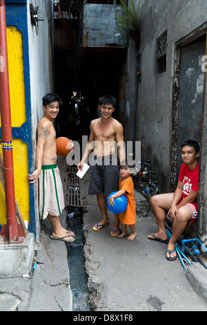 Alltag in den Straßen von Manila, Philippinen Stockfoto