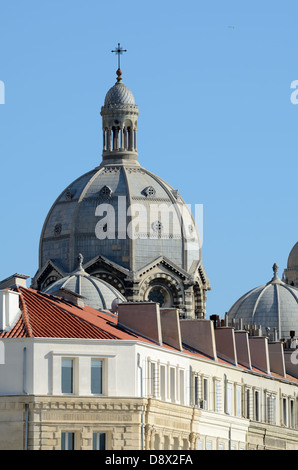 Kuppeln von Kathedrale Major oder Kathedrale de la Majeure (1852-1896) Marseille Provence Frankreich Stockfoto