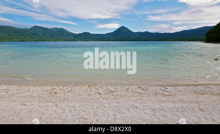 Sandstrand von See Usorisan von Mount Osore auf der Shimokita-Halbinsel Präfektur Aomori Stockfoto