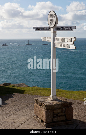 Lands End 2013 in Cornwall. Stockfoto