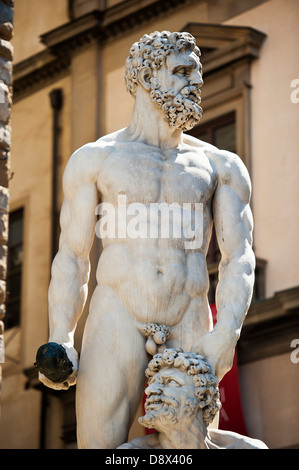 Baccio Bandinellis Statue des Herkules und Grab, Florenz Stockfoto