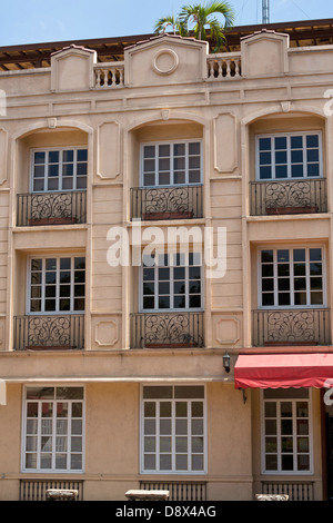 Fassade eines Gebäudes in Intramouros in Metro Manila, Philippinen Stockfoto