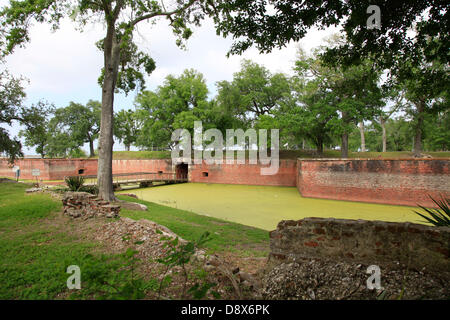 General Andrew Jackson betonte die Notwendigkeit einer zusätzlichen Festung an der Mündung des Mississippi um in der Lage sein, mögliche spanischen und mexikanischen Angriffe abzuwehren. Die Festung wurde von 1822 bis 1832 erbaut. Foto: Klaus Nowottnick Datum 23. April 2013 Stockfoto