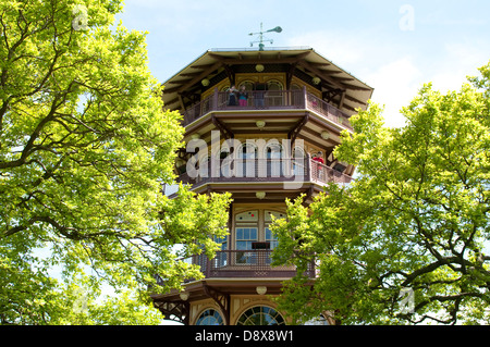 Die Pagode in Patterson Park in Baltimore, Maryland USA Stockfoto
