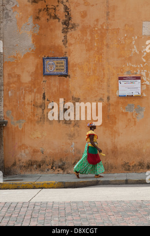 Plaza Santo Domingo, Cartagena, Kolumbien Stockfoto