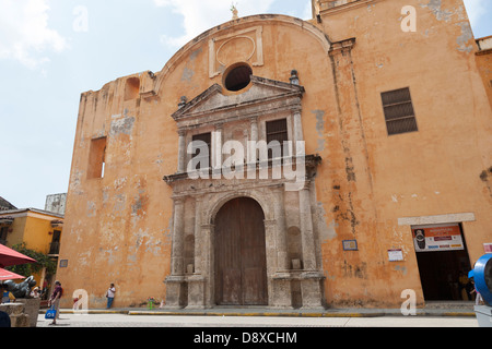 Iglesia de Santo Domingo Plaza Santo Domingo, Cartagena, Kolumbien Stockfoto