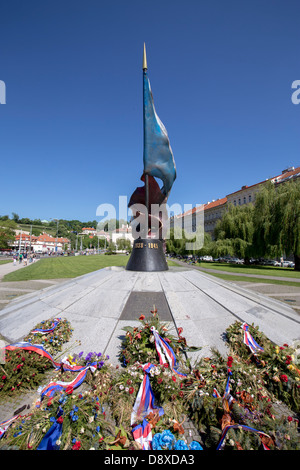 Ein Denkmal in Prag, Tschechische Republik, Europa Stockfoto