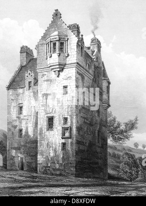 Burg-Matratzen in Ayrshire, Schottland Stockfoto