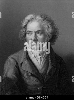 Ludwig van Beethoven, deutscher Komponist und Pianist (1770-1827) Stockfoto