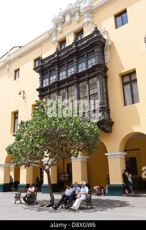 Jr. Callao Straße in der Nähe von Plaza Mayor, Lima, Peru Stockfoto