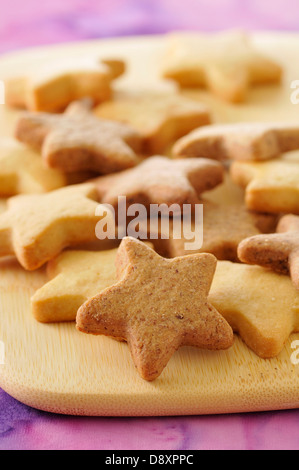 Sternförmige cookies Stockfoto