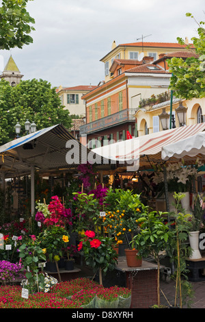 Blumenmarkt Cours Saleya schönen Provence Frankreich Stockfoto
