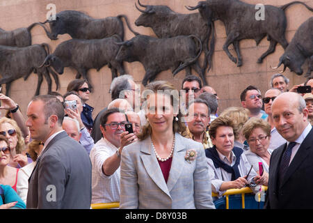 Madrid, Spanien. 5. Juni 2013. Prinzessin Elena von Spanien besucht die "Corrida De La Beneficencia" am 5. Juni 2013 in Madrid, Spanien. Bildnachweis: Dpa picture Alliance/Alamy Live News Stockfoto