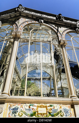 Palacio de Cristal in Parque El Buen Retiro Reiseziel Reiseziele Espainia Espana Espanha Espanya europäischen Hispanic Süd- Stockfoto