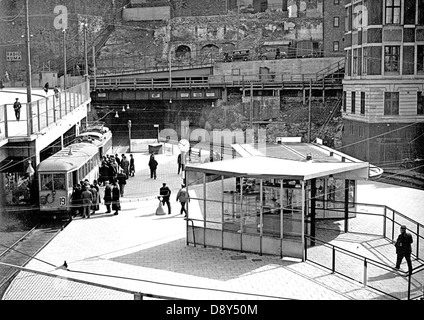 U-Bahnstation in Stockholm im Jahr 1933 Stockfoto