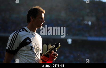 Jens Lehmann ist während Michael Ballacks Abschiedsspiel bei Red Bull Arena in Leipzig, Deutschland, 5. Juni 2013 abgebildet. Foto. Thomas Eisenhuth Stockfoto