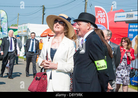 Ardingly, UK. 6. Juni 2013. Penelope Keith öffnet die Welt von Geflügel auf dem Süden von England-Salon Ardingly. Bildnachweis: Julia Claxton/Alamy Live News Stockfoto