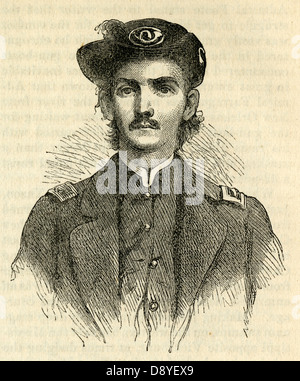 1866-Gravur, Charles Flüsse Ellet. Stockfoto