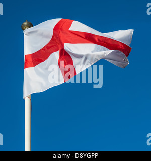 Flagge von St. George Nationalflagge von England Stockfoto