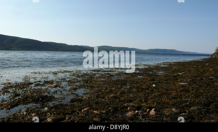 Der Atlantische Ozean an Sandstraenden in Cape Breton, Nova Scotia. Stockfoto