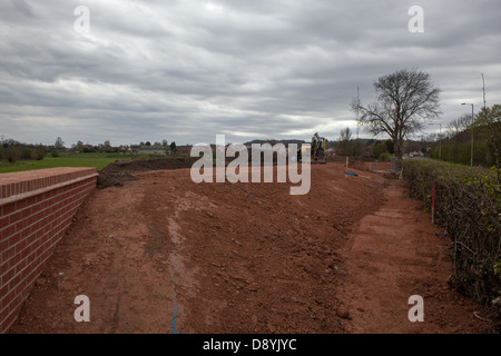 Flut Abneigung Schema Werke geht in der Nähe von Tamworth/Hopwas in Staffordshire. Stockfoto