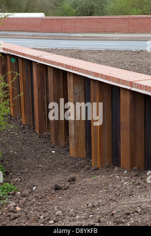 Flut Abneigung Schema Werke geht in der Nähe von Tamworth/Hopwas in Staffordshire. Stockfoto