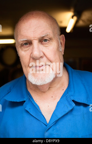 Nahaufnahme des älteren Menschen, Porträt Stockfoto