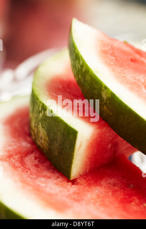 Close-up des Wassermelone Scheiben Stockfoto