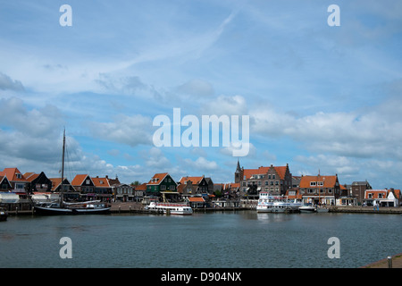 Niederlande, Volendam, Hafen Stockfoto