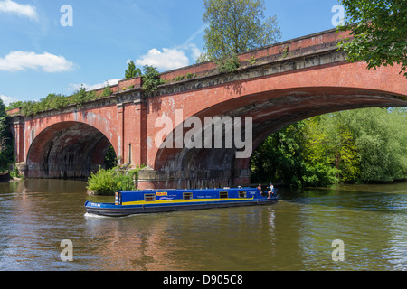 Maidenhead, England Berkshire Brunel Eisenbahnbrücke über den Fluss Themse Stockfoto