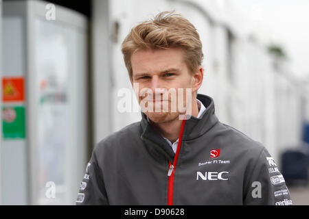 Montreal, Kanada. 6. Juni 2013. Motorsport: FIA Formula One World Championship 2013, Grand Prix von Kanada, #11 Nico Hülkenberg (GER, Sauber F1 Team), Credit: Dpa picture-Alliance/Alamy Live News Stockfoto