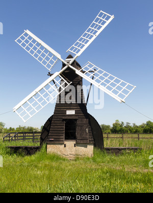 Wind Pumpe Wicken Fen Stockfoto