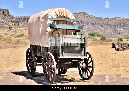 Fort Davis ist eine restaurierte Grenzposten stammt aus der Indianerkriege in Texas, USA Stockfoto